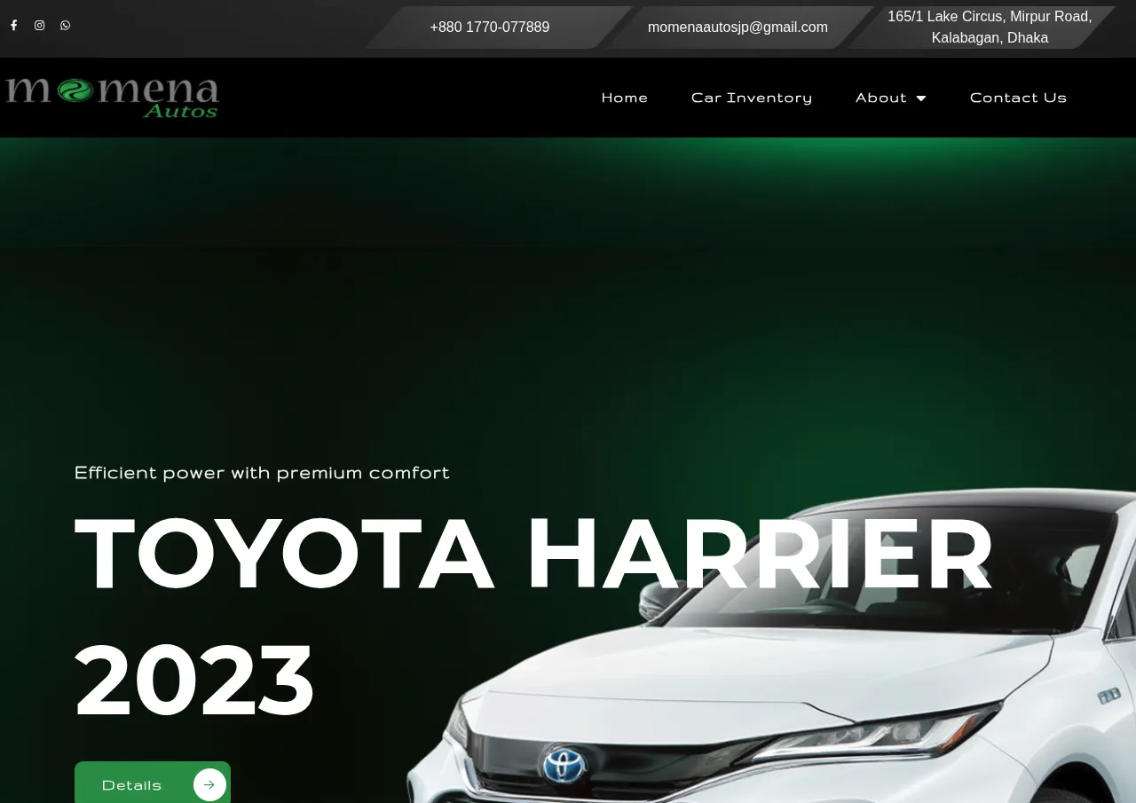 Screenshot of Momena Autos website